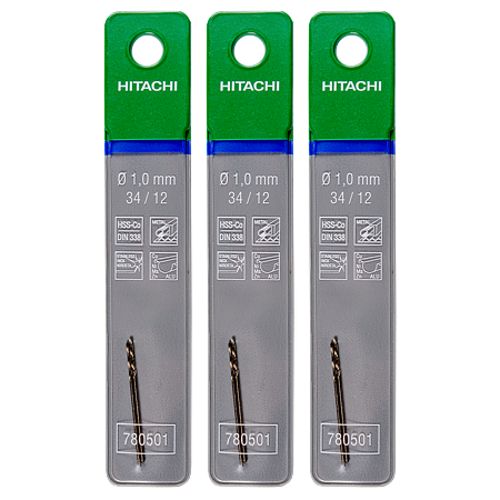 Burghiu Hikoki HSS-Co, mandrina standard, pentru metal, 1 mm 