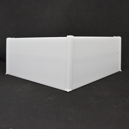 Plinta pardoseala Onix 80, polimer dur, rezistenta la apa, alb, 2200 x 80 x 16 mm