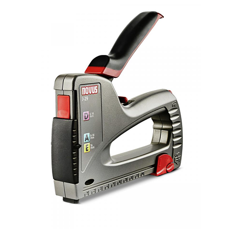 Capsator manual Novus J-29, plastic ABS, pentru bricolaj, capse compatibile A, D si E