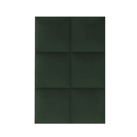 Panou decorativ tapitat, Simple R38, verde, patrat, 300 x 300 x 37 mm