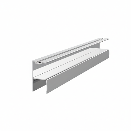 Profil Y cu perie ER 4681, alb mat, 3 m 