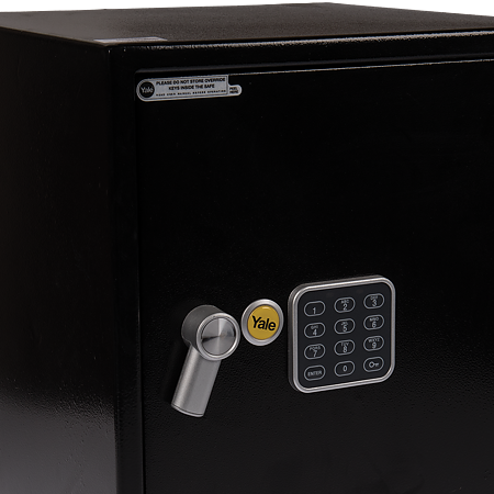 Seif standard birou, Yale, electronic, negru, 390 x 350 x 360 mm