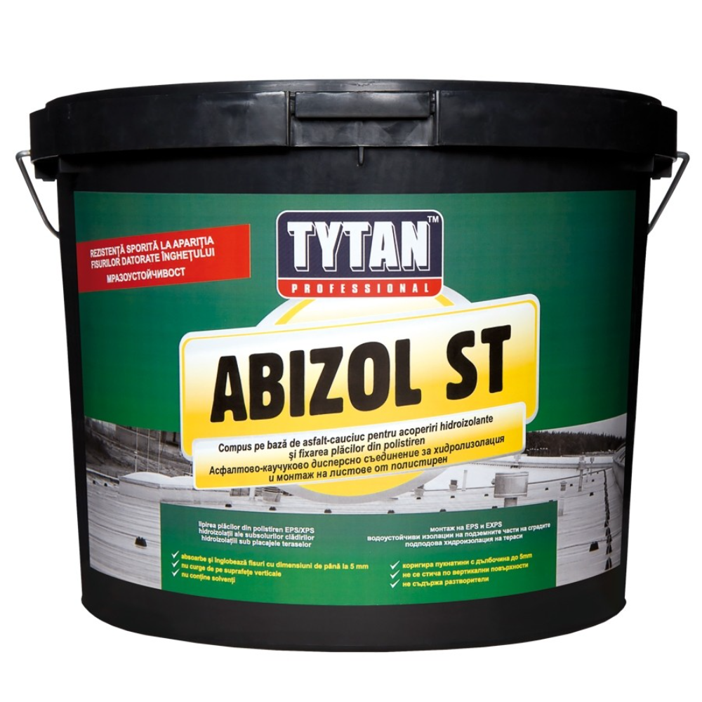Hidroizolatie lichida Tytan Abizol ST, rezistenta la inghet, maro, 18 kg (ST)