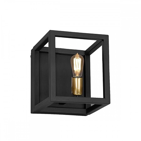 Aplica Milagro Cage, 1 x E27, negru, 20 cm