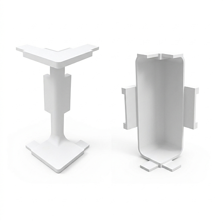 Set accesorii unghi 90 grade Gola U, plastic, alb