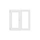 Fereastra PVC, 4 camere, deschidere simpla, dreapta, alb, 100 x 120 cm 