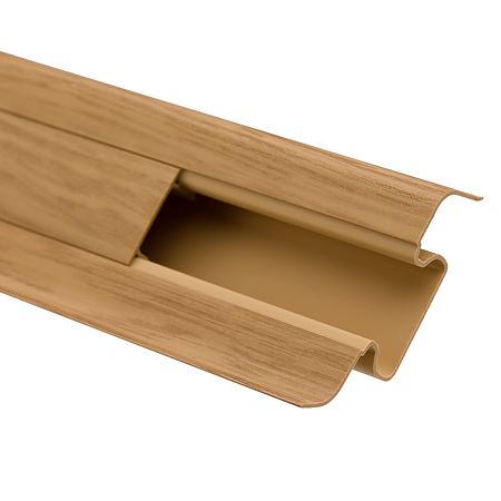 Plinta parchet, cu canal cablu, PVC, stejar ardenes, 2500 x 52 x 22.5 mm Plinta parchet, cu canal cablu, PVC, stejar ardenes, 2500 x 52 x 22.5 mm