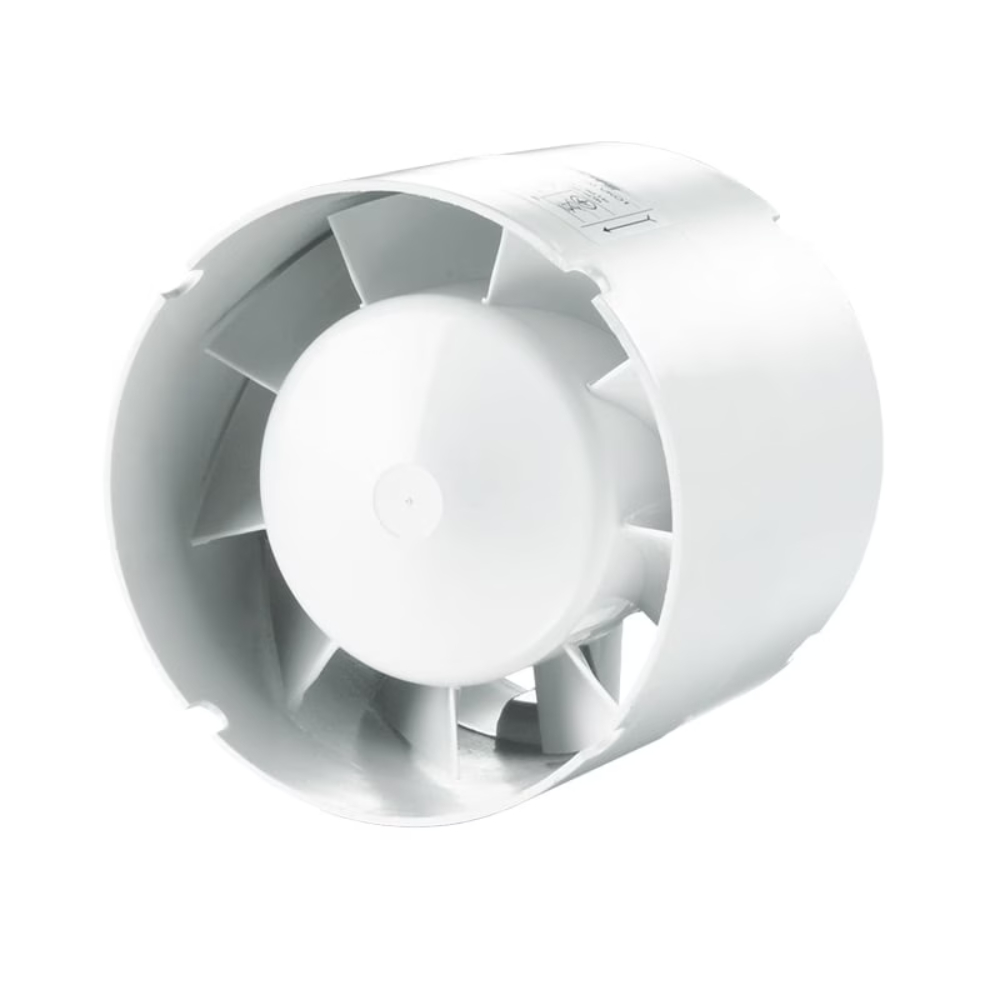 Ventilator axial Vents TT, in linie, 16 W, alb, diametru 125 mm, 9 x 12.5 cm