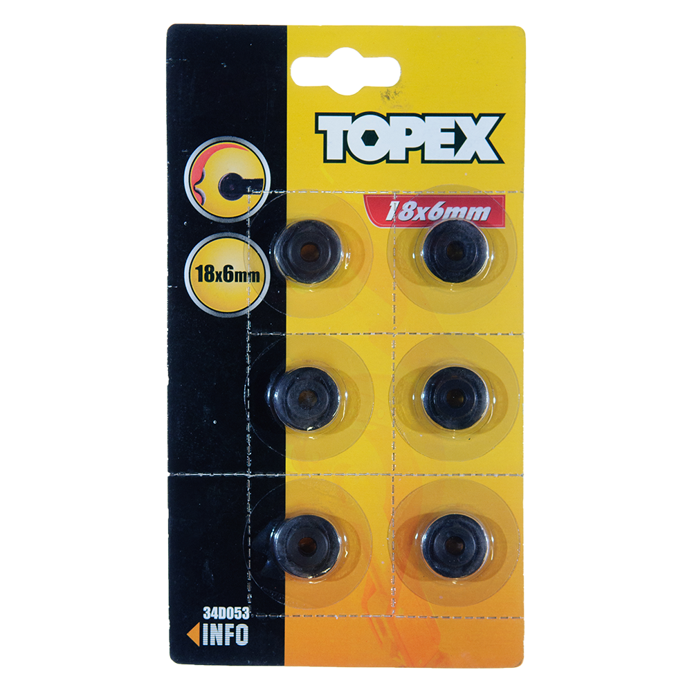 Rezervele cutit circular Topex pentru tevi PP, PVC, 18x6 mm 