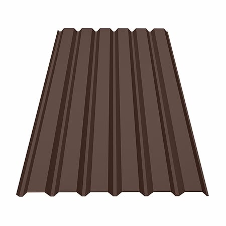 Tabla cutata CRT35P, perete 0.5 mm, maro RAL 8017 ambele fete, mat duo, 1050 x 2000 mm