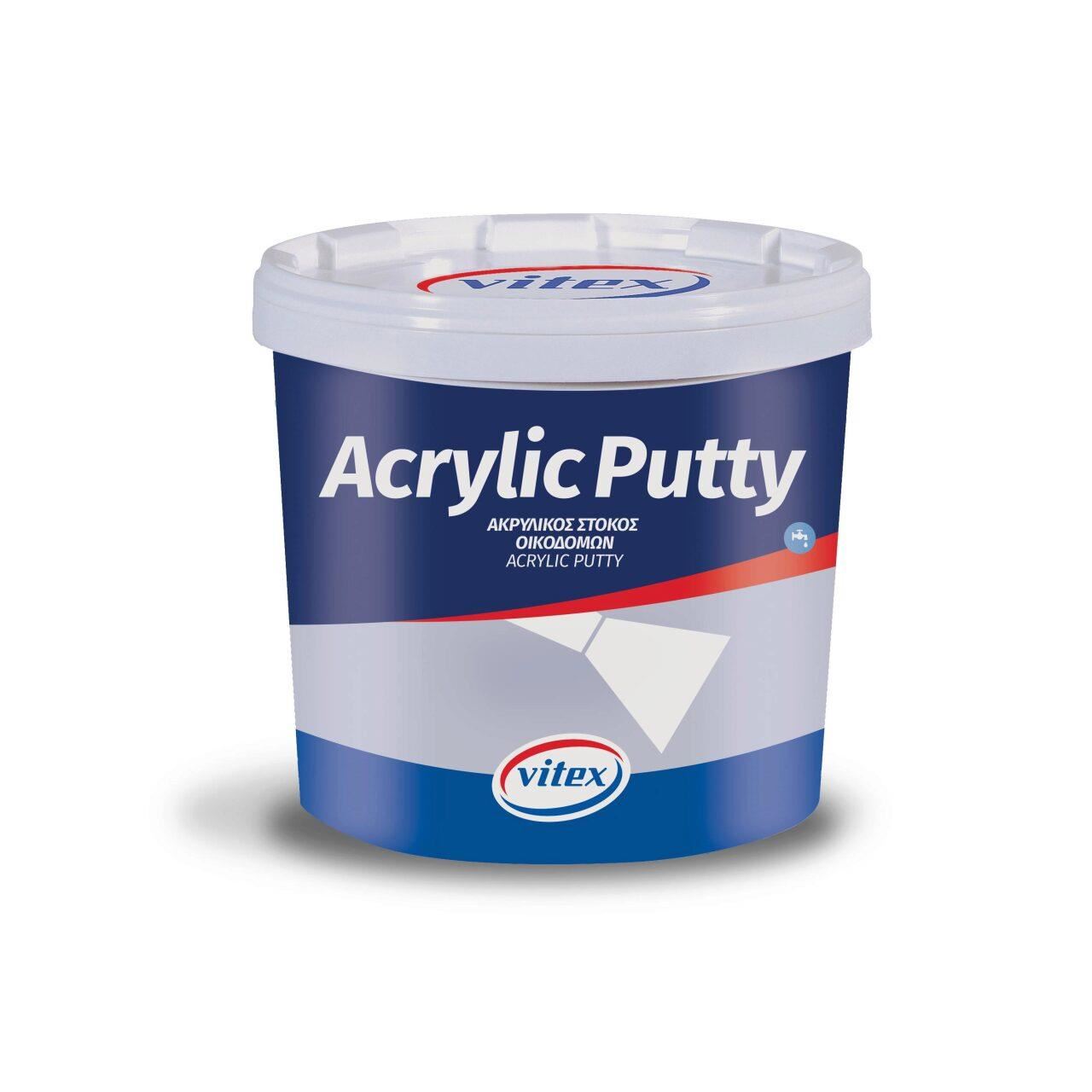 Chit acrilic Vitex, interior/exterior, alb, 5 kg