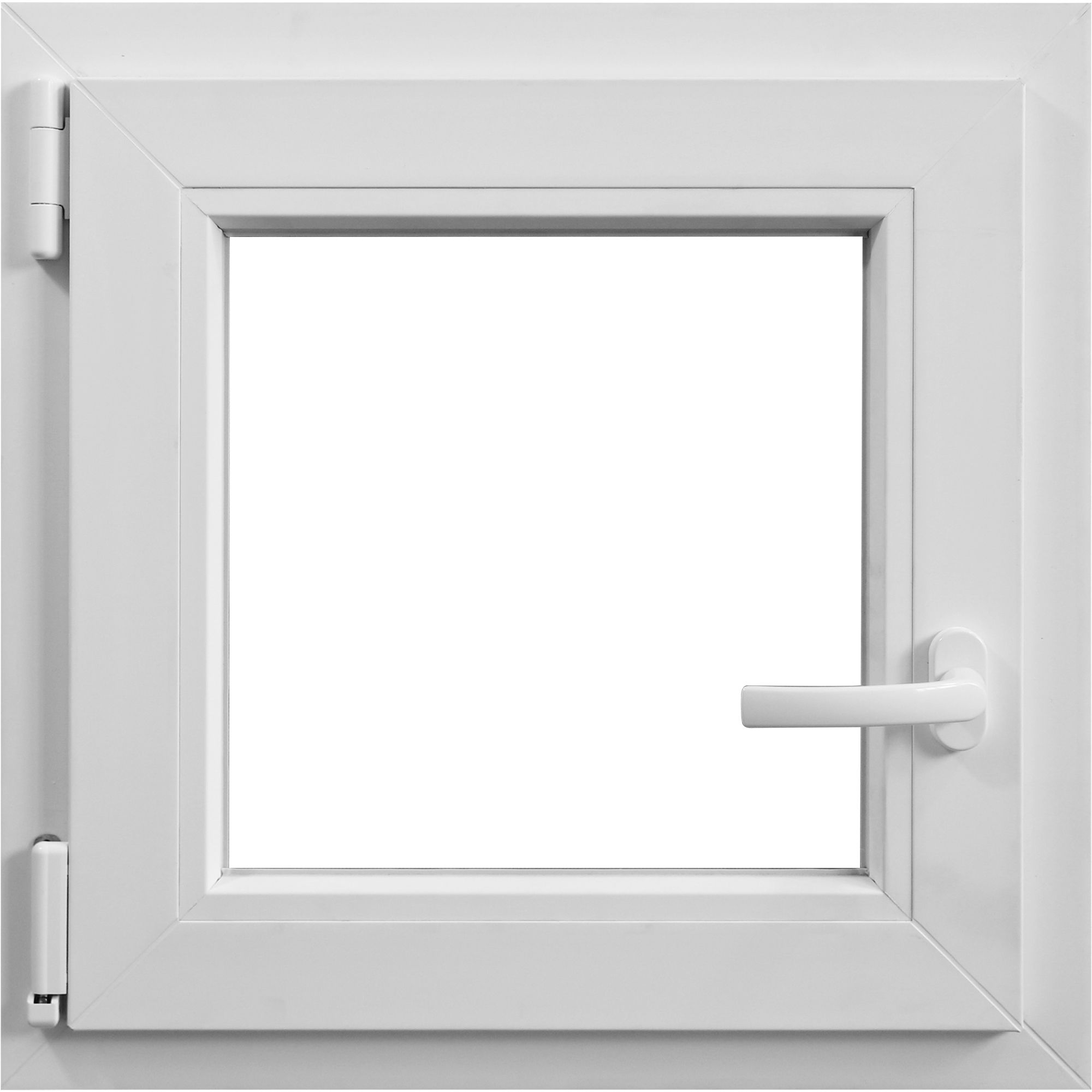 Fereastra PVC, 5 camere, deschidere stanga oscilobatant, alb, 56 x 56 cm alb