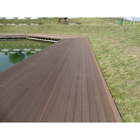 Profil pentru terasa WPC, wenge, 21 x 140 x 2400 mm Profil pentru terasa WPC, wenge, 21 x 140 x 2400 mm