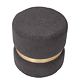 Taburet Ring, inel auriu, textil gri T03, rotund, 38 x 38 x 40 cm Taburet Ring, inel auriu, textil gri T03, rotund, 38 x 38 x 40 cm