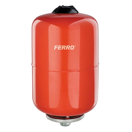 Vas de expansiune pentru apa calda Ferro CO18W  R18, montaj suspendat, rosu, 18 l