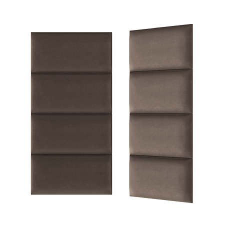 Panou decorativ tapitat, Simple R26, maro, dreptunghi, 600 x 300 x 37 mm