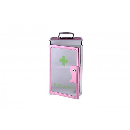 Cutie medicala Sanitec, 23 x 15 x 38 cm, roz