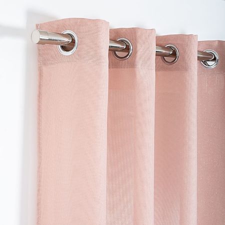 Draperie Precieux 57187, 100% poliester, roz  pudrat, 140 x 260 cm