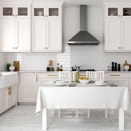 Faianta bucatarie White Flat Glossy, alb, lucios, aspect de caramida, 20 x 10 cm