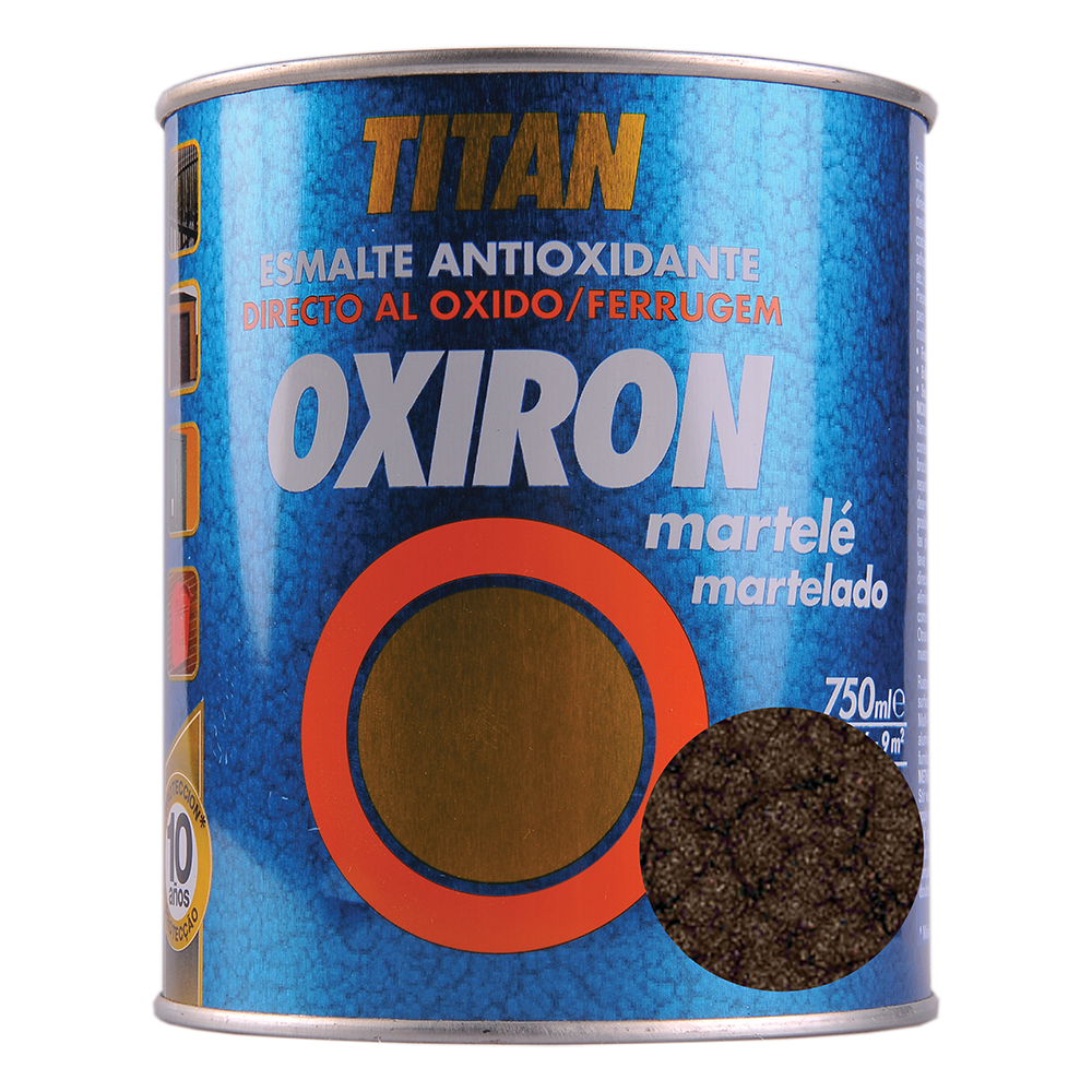 Email metal Titan Oxiron, lovitura de ciocan, maro, interior/exterior/, 0,75 l 075