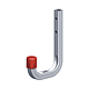 Carlig de perete, tip L, aluminiu, 140 x 115 mm