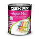 Vopsea pentru lemn/metal/zidarie Oskar Aqua Matt, interior/exterior, pe baza de apa, gri antracit RAL 7016, 0.6 l