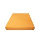 Husa saltea Jersey orange, cu elastic, bumbac 100%, 180 x 200 cm