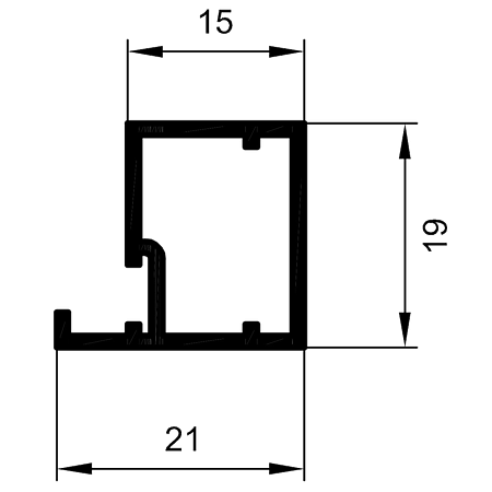 Profil aluminiu tip 2