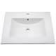 Mobilier baie Sanitop Ines, baza cu lavoar, MFD-PAL, rosu, 60 x 43,5 x 81 cm