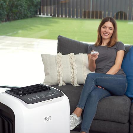 Aer conditionat portabil Black + Decker BXAC9000E, 9000 BTU, 400 m³/min, 2610 W
