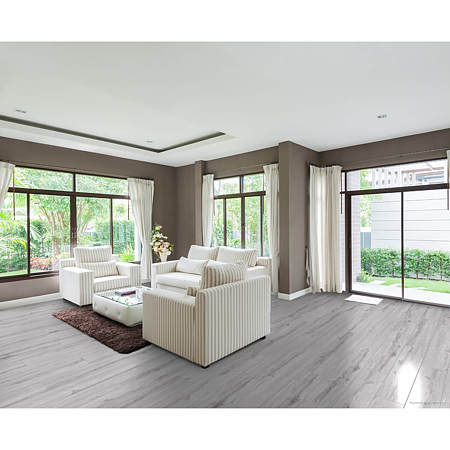 Parchet laminat 8 mm Falquon Wood Arctic Gri Q1026, nuanta deschisa, aspect lucios, gri deschis, clasa de trafic 32, click, 1220 x 193 mm Parchet laminat 8 mm Falquon Wood Arctic Gri Q1026, nuanta deschisa, aspect lucios, gri deschis, clasa de trafic 32, click, 1220 x 193 mm