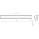 Maner aluminiu Zara BR-203, crom, 160 mm