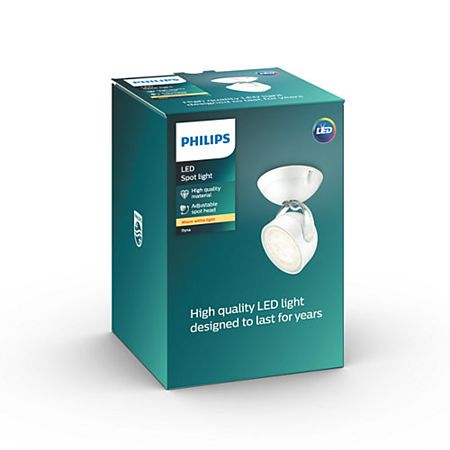 Spot Philips Dyna single alb 1X3W
