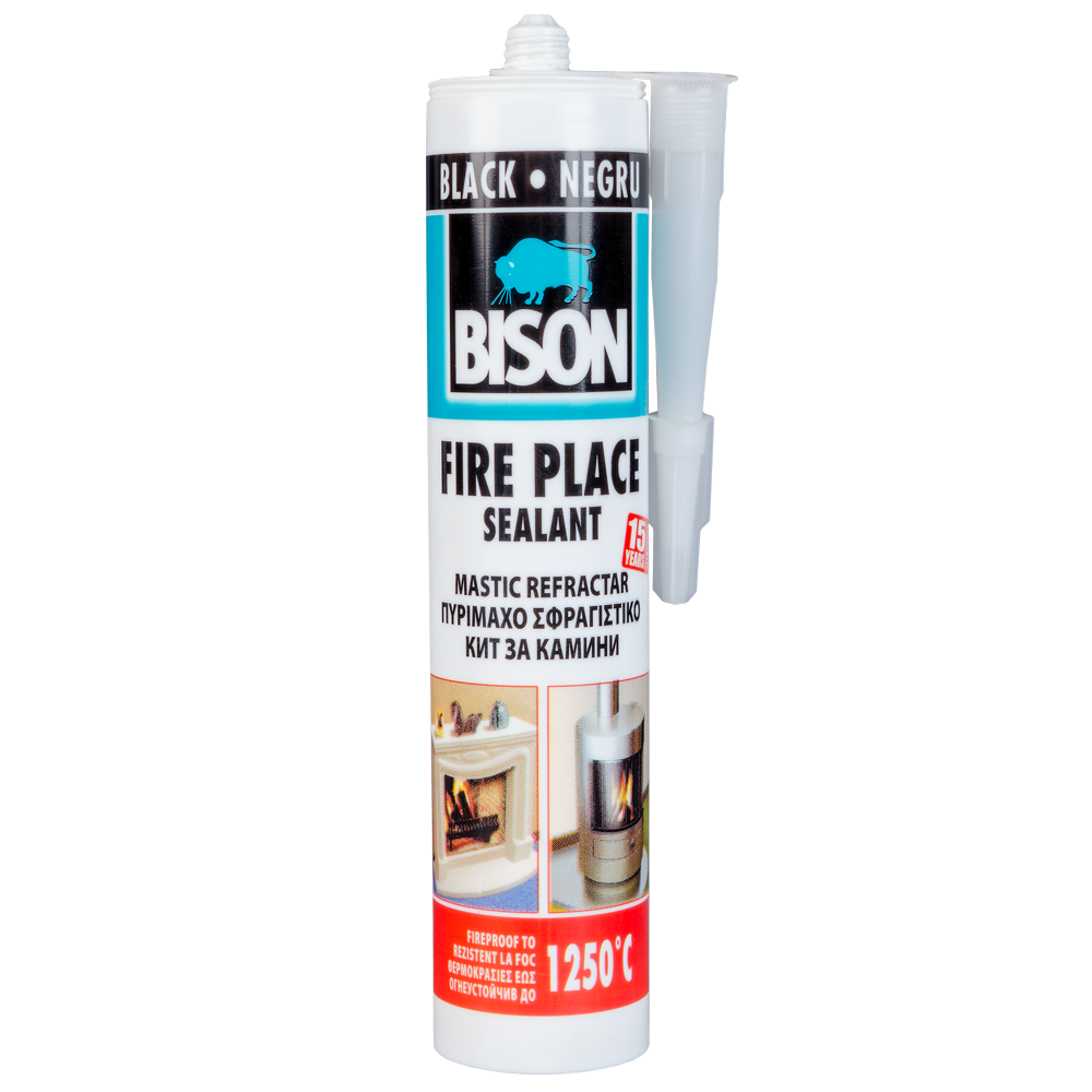 Mastic rezistent la temperaturi ridicate, BISON Fire Place Sealant 1250°C, 530g