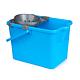 Galeata cu storcator si roti, polipropilena, albastru, 15 l