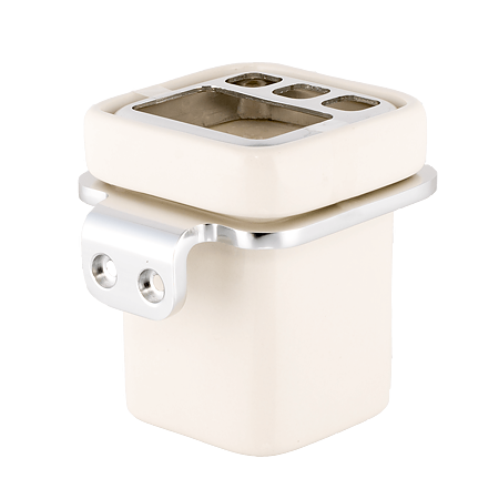 Suport periute de dinti Romtatay Flat, ceramica, 9 x 10,5 x 10,5 cm