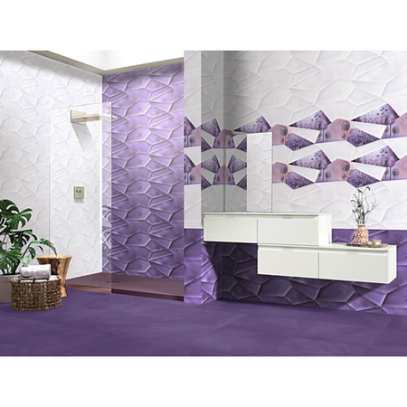 Gresie interior mov 73 Purple DF, rectificata, glazurata, finisaj mat, patrata, grosime 8 mm, 30 x 30