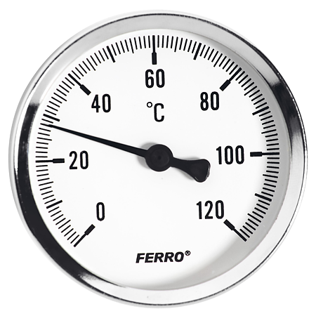 Termometru axial Ferro T80120A, 80 mm