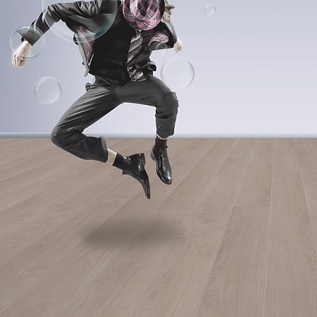 Parchet laminat 8 mm Kronotex Exquisit EX 2873, nuanta deschisa, stejar waveless alb, clasa de trafic 32, fold-down, 1380 x 193 mm