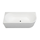 Cada baie freestanding Bali Sanotechnik, montaj stanga, acryl, ovala, alb, 170 x 80 x 56 cm