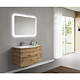 Dulap baie Savini Due Armonia, baza lavoar, 1 usa, MDF, maro, 56 x 39 x 35 mm 