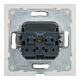 Priza cu capac Legrand Suno 2P+T, IP44, 250 V, alb 
