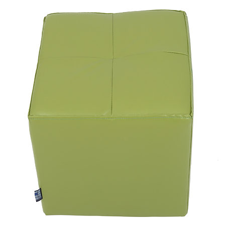 Taburet Cool tapiterie imitatie de piele, verde IP21899, 36 x 36 x 38 cm