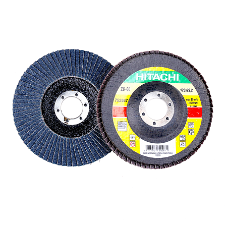 Disc lamelar, pentru inox / metale, Hikoki Proline 752587, 125 mm, granulatie 60