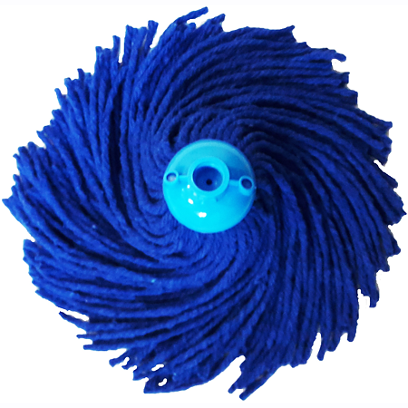 Rezerva mop bumbac Plastina, albastru, 250 grame