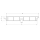 Plinta PVC cu folie de transfer, alb, 100 mm x 4 m