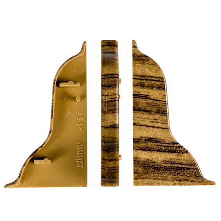 Terminatie plinta parchet stanga Korner Print LP 52, stejar rustic436, PVC, 52 x 26 mm