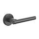 Set maner cu rozeta Kestral Yale, aliaj zinc, negru mat, 65 mm