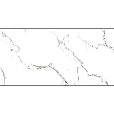 Faianta baie Lucinda White, alb, lucios, aspect de marmura, 59.5 x 29.5 cm