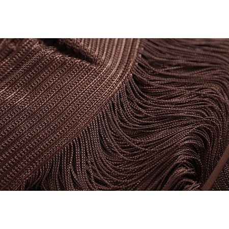 Perdea de ata Sndeco, poliester, fir impletit, maro, 300 x 300 cm